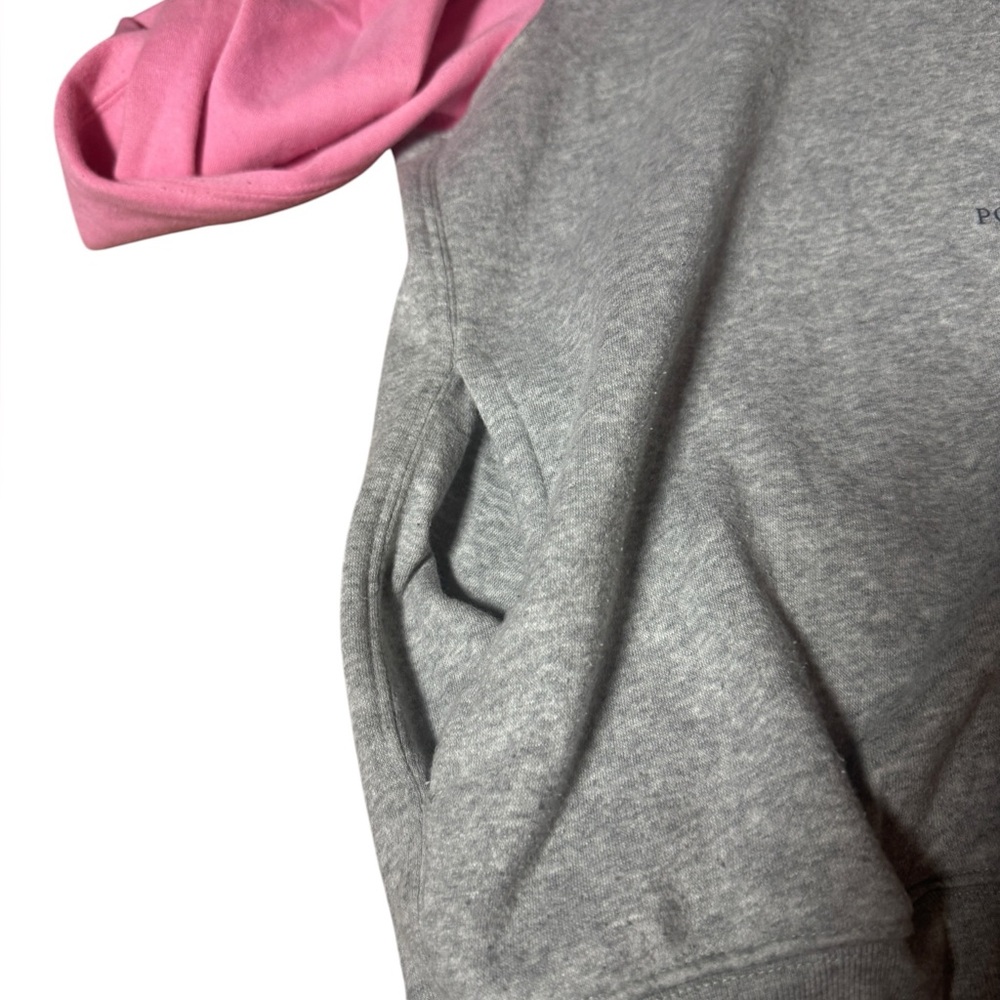 Polo Ralph Lauren Men's Polo Bear Colorblock Hoodie Gray Pink Large - Picture 7 of 12